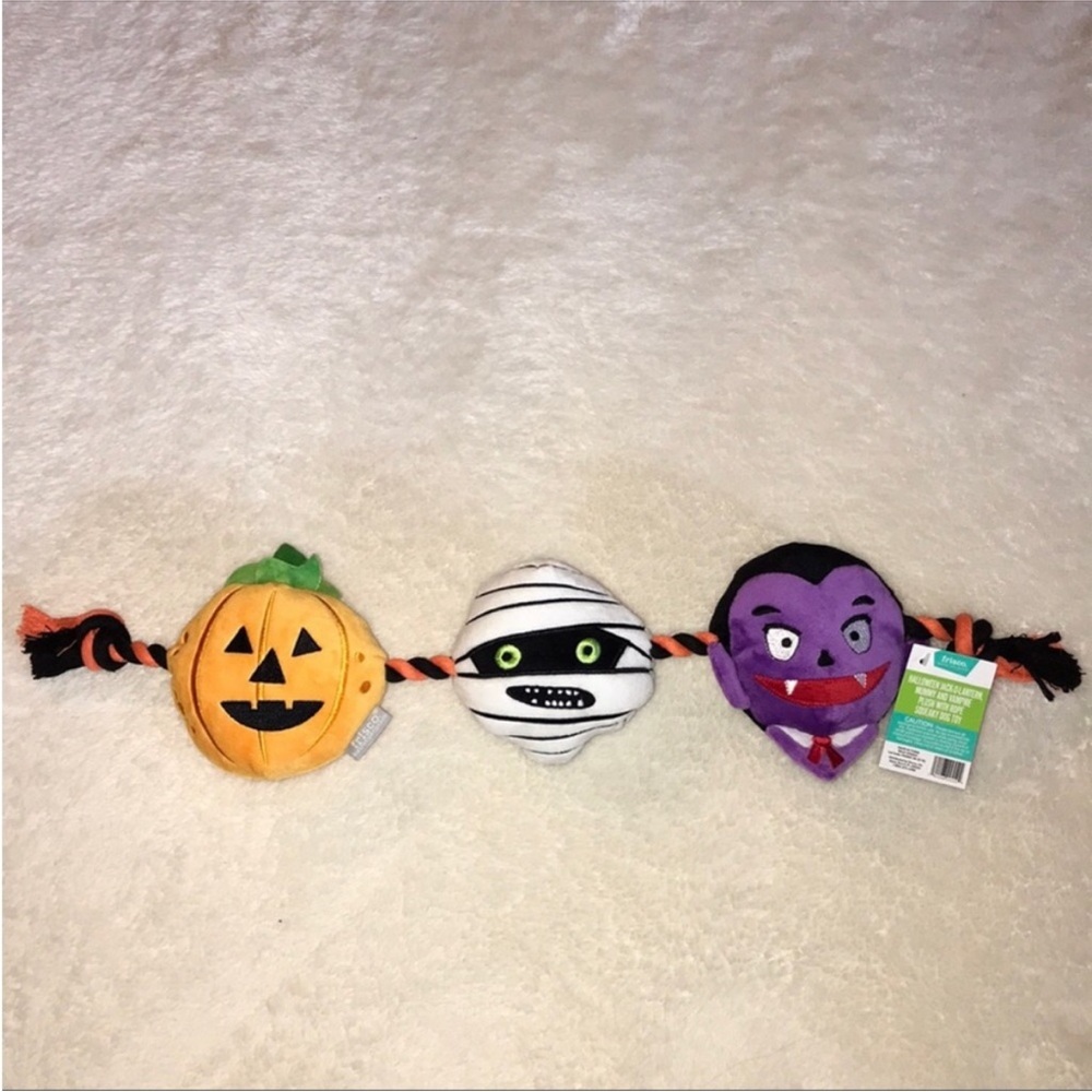 Halloween Theme Rope Dog Toy - Picture 2 of 5